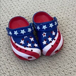 CROCS Toddler Patriotic Star Clogs